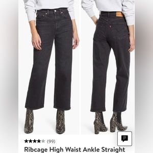 “Feeling Cagey” Levi Highwasted Straight Jeans